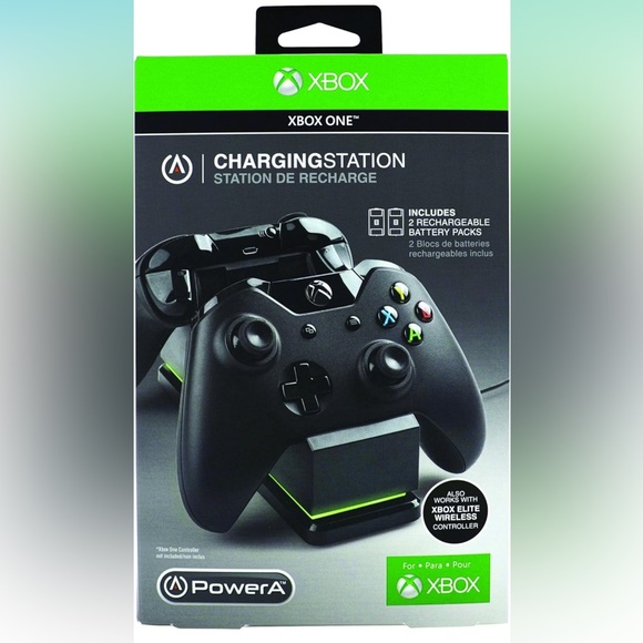 Powers Charging Station with Elite Door for Xbox One-Black NEW - Picture 1 of 6